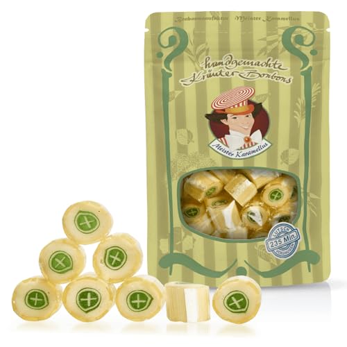 Original Meister Karamellus Eukalyptus BonBons (3 x 80g Tüte) Kräuterbonbons 100% Handarbeit aus deutscher Manufaktur, Lutschbonbon frei von Geschmacksverstärkern - Ideal für Kinder & Erwachsene von Meister Karamellus