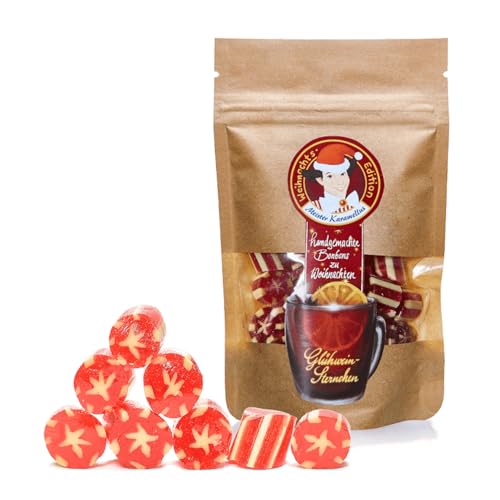 Original Meister Karamellus Glühwein BonBons (6 x 80g Tüte) 100% Handarbeit aus deutscher Manufaktur, Lutschbonbon frei von Geschmacksverstärkern von Meister Karamellus