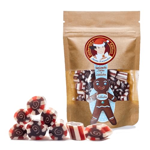 Original Meister Karamellus Lebkuchen BonBons (9 x 80g Tüte) 100% Handarbeit aus deutscher Manufaktur, Lutschbonbon frei von Geschmacksverstärkern von Meister Karamellus