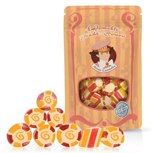 Original Meister Karamellus Mango-Curry BonBons (6 x 80g Tüte) Kräuterbonbons 100% Handarbeit aus deutscher Manufaktur, Lutschbonbon frei von Geschmacksverstärkern - Ideal für Kinder & Erwachsene von Meister Karamellus