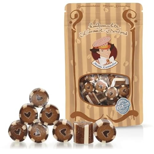 Original Meister Karamellus Schoko-Karamell BonBons (9 x 80g Tüte) 100% Handarbeit aus deutscher Manufaktur, Lutschbonbon frei von Geschmacksverstärkern - Ideal für Kinder & Erwachsene von Meister Karamellus