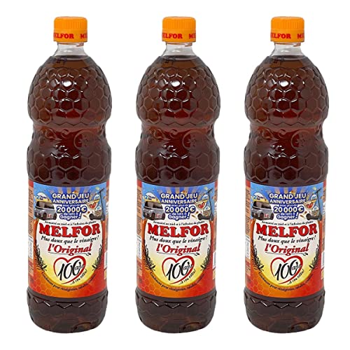 Melfor das Original Essig Würzmittel 3 x 1 Liter Flasche von Melfor