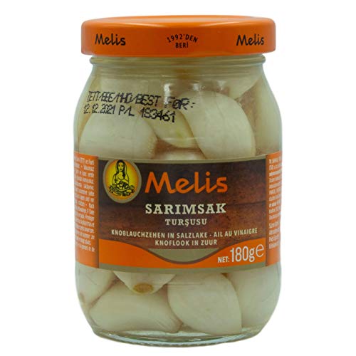Melis - Knoblauch in Salzlake eingelegt im 180 g Glas Melis - Knoblauch in Salzlake eingelegt im 180 g Glas von Melis