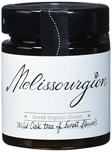 Melissourgion Griechischer Bio Eichenwälder und Waldblumen Roher Honig, 1er Pack (1 x 200 g) von Melissourgion
