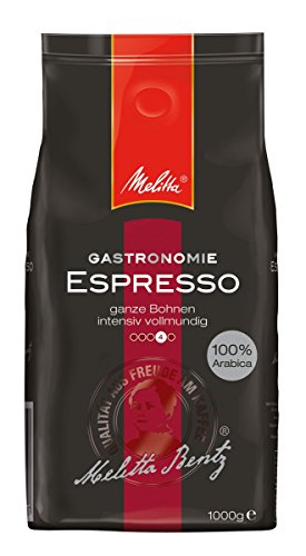 Melitta Espresso, Ganze Kaffeebohnen, 100 % Arabica, Kräftig würzig, Intensiv und ausgewogen, Kräftiger Röstgrad, 1 kg von Melitta