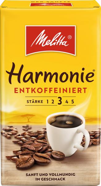 Melitta Harmonie Kaffee entkoffeiniert Melitta Harmonie Kaffee entkoffeiniert von Melitta Kaffee