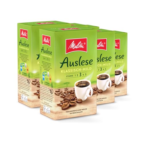 Melitta Auslese Klassisch-Mild Filter-Kaffee 6 x 500g, gemahlen, Pulver für Filterkaffeemaschinen, mittlere Röstung, geröstet in Deutschland, im Tray Melitta Auslese Klassisch-Mild Filter-Kaffee 6 x 500g, gemahlen, Pulver für Filterkaffeemaschinen, mittlere Röstung, geröstet in Deutschland, im Tray von Melitta