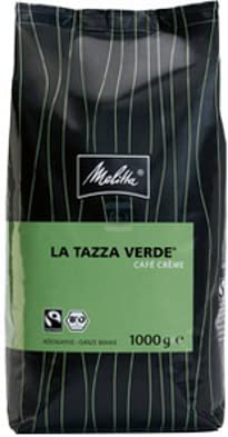 Melitta BIO Kaffeebohnen, La Tazza Verde, Café Creme, 1000g, 8 Stück von Melitta