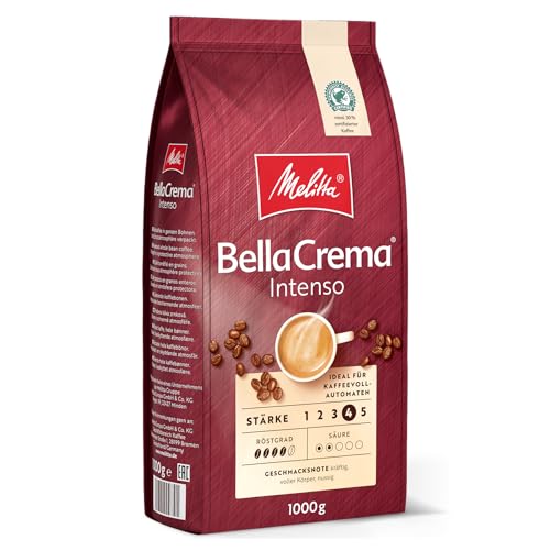 Melitta BellaCrema Intenso, ganze Kaffeebohnen, Stärke 4, 1kg von Melitta