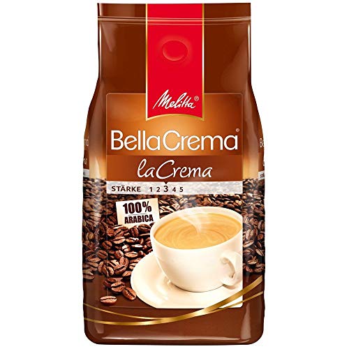 Melitta BellaCrema LaCrema, Kaffeebohnen 8x 1000g (8000g) - Bella Crema 100% Arabica von Melitta
