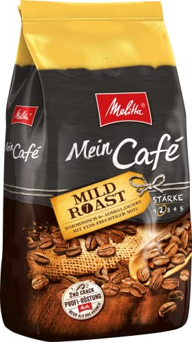 Melitta Mein Café Mild Roast, Ganze Kaffeebohnen, Stärke 2, 1kg von Melitta