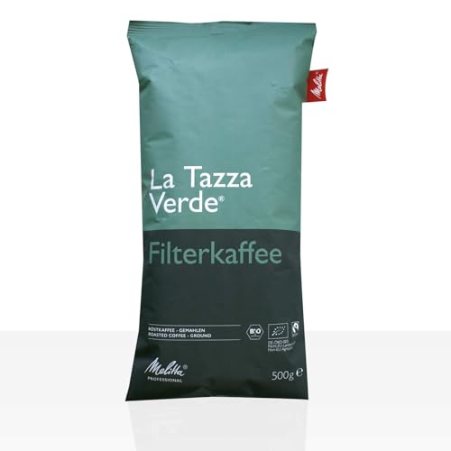Melitta La Tazza Verde Röstkaffee Bio Fairtrade - 10 x 500g Kaffee gemahlen, Filterkaffee von Melitta