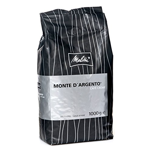 Melitta Monte D'ARGENTO Cafe Creme - 8 x 1kg ganze Kaffee-Bohne von Melitta