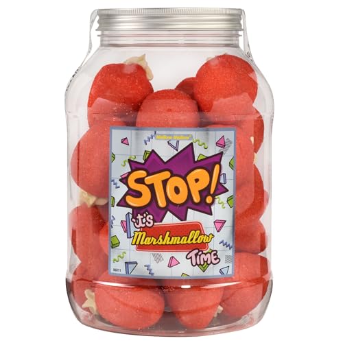 Mellow Mellow Riesenerdbeeren Marshmallow (500g) | Ideal für Desserts, Deko & Snacks | Fruchtig, Süß & Lecker von Mellow Mellow