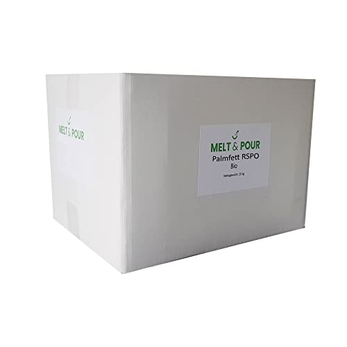 25 kg PALMFETT BIO RSPO Natural vegan kosher Halal rein von Melt and Pour