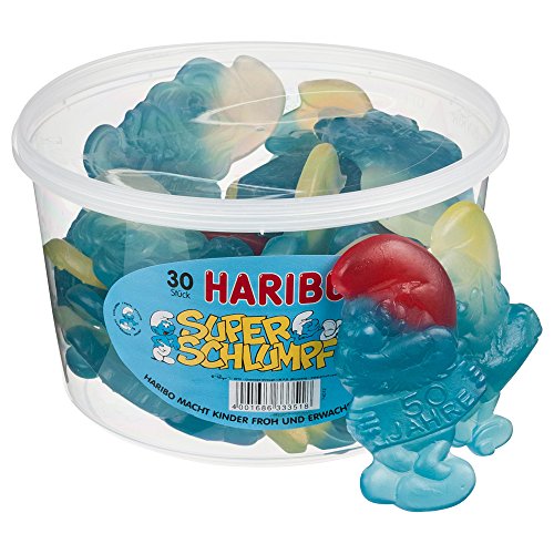 Haribo Super-Schlumpf 30 Stück in Runddose, 1440g Haribo Super-Schlumpf 30 Stück in Runddose, 1440g von HARIBO