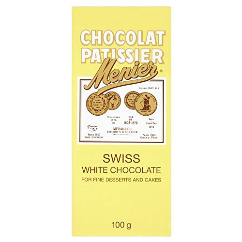 Menier Weiß Cooking Chocolate (100g) - Packung mit 2 von Menier