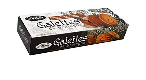 Dünne Galettes aus der Bretagne mit Karamellsplitter, bretonische Gebäckspezialität, 100 g, Les Galettes de Bretagne fines et croquantes de Jacques Menou Patissier, Maison fondée en 1879 Dünne Galettes aus der Bretagne mit Karamellsplitter, bretonische Gebäckspezialität, 100 g, Les Galettes de Bretagne fines et croquantes de Jacques Menou Patissier, Maison fondée en 1879 von Menou