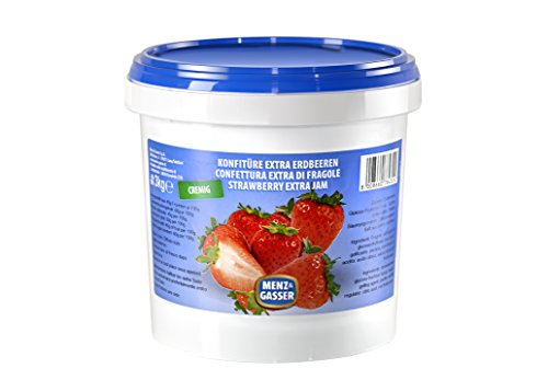 Erdbeer Konfitüre cremig, 1er Pack (1 x 3000 g) von Menz & Gasser