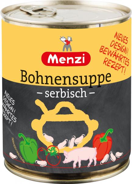 Menzi Bohnensuppe serbisch von Menzi