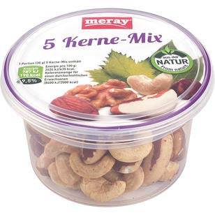 Meray 5-Kerne-Mix Nusskernmischung, 24er Pack (24 x 100g) von Meray