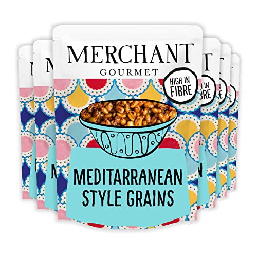 Merchant Gourmet Getreide im mediterranen Stil – gekochte Freekah & Weizenbeeren Mix – reich an Ballaststoffen, wenig gesättigtem Fett und vegan – 6 x 250 g verzehrfertige Beutel von Merchant Gourmet