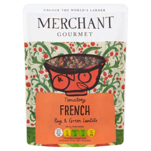 Merchant Gourmet | PUY Linsen & sonnengetrocknetes Tomatenbasilikum RTE | 1 x 250 g (UK) von Merchant Gourmet