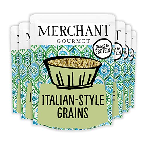 Merchant Gourmet Vegane italienisch angereicherte Körner, 6er Pack (6 x 250 g) Fertigbeutel von Merchant Gourmet