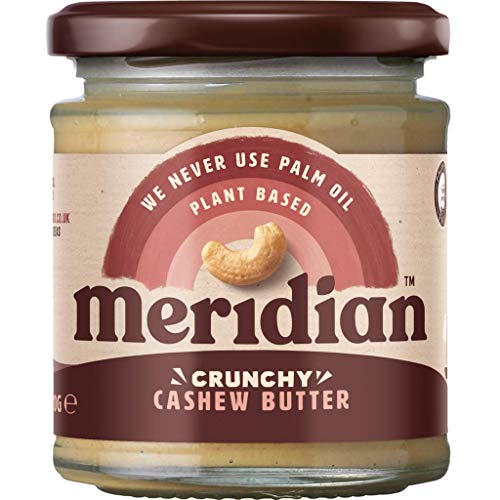 Meridian Foods Crunchy Cashew Butter 100% Nuts (170g) - Packung mit 2 von Meridian