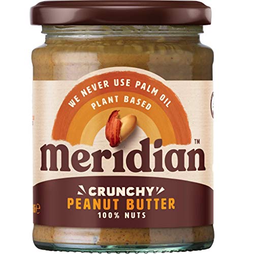 Meridian Crunchy Erdnussbutter ohne Salz, 280 g, 2 Stück von Meridian