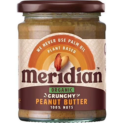 Meridian - Organic Peanut Butter Crunchy 100% - 280g (Pack of 3) von Meridian