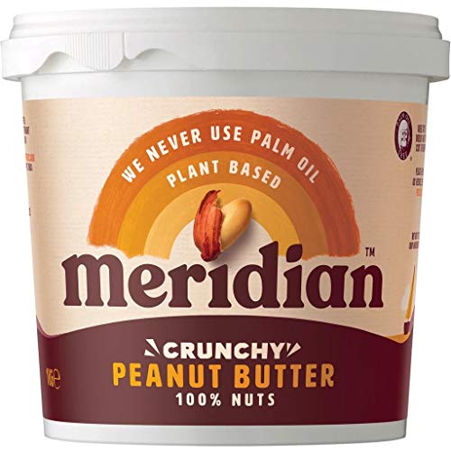 Meridian Natural Crunchy Peanut Butter with No Added Salt 1 Kg (Pack of 6) von Meridian