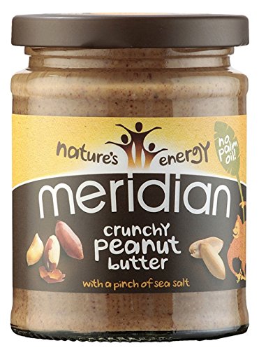 Meridian - Natural Peanut Butter Crunchy 100% With Salt - 280g (Pack of 3) von Meridian