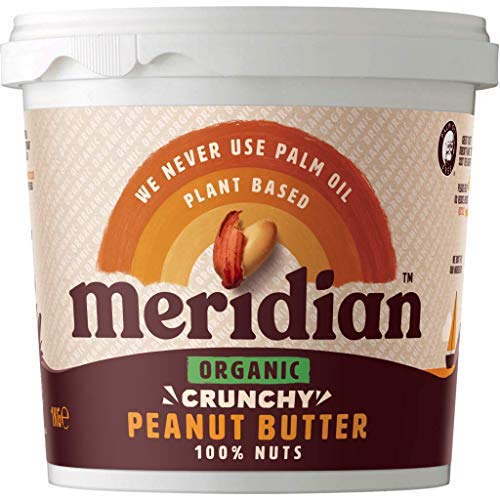 Meridian - Organic Peanut Butter Crunchy 100% - 1kg (Pack of 3) von Meridian