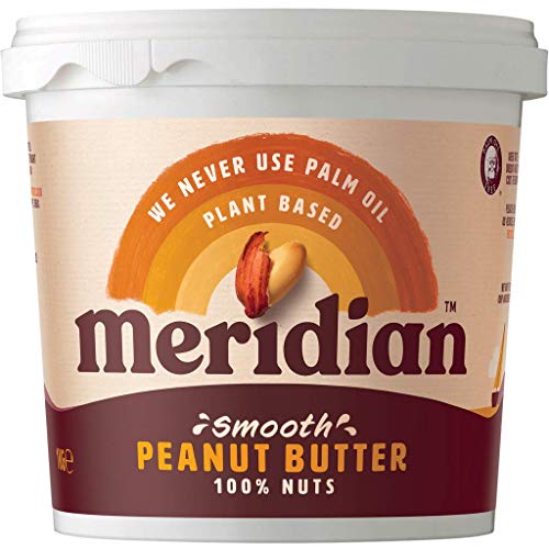 Meridian natürliche glatte Erdnussbutter - ohne Zuckerzusatz und ohne Zusatz von Salz - 1kg von Meridian