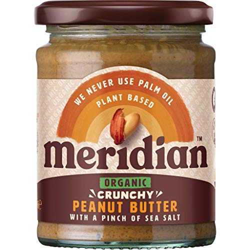 Organic Peanut Butter Crunchy - With Salt / No Sugar - 280g von Meridian