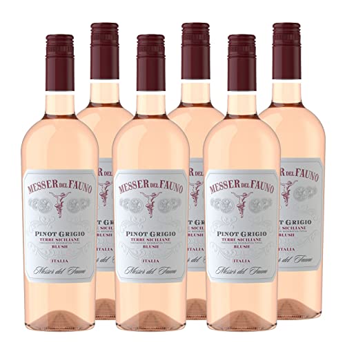 Pinot Grigio Blush Terre Sic. IGT Messer del Fauno Roséwein Sizilien trocken (6 x 0.75l) von Messer del Fauno