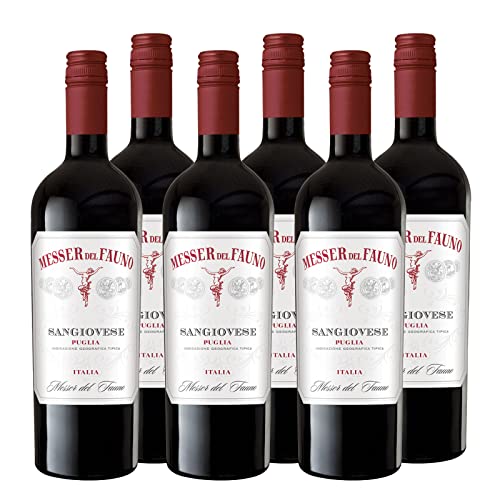 Sangiovese Puglia IGT "Messer del Fauno" Rotwein Apulien halbtrocken (6 x 0.75l) von Messer del Fauno