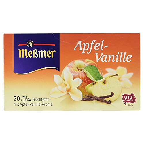 Meßmer Apfel/Vanille Tee 20 TB, 2er Pack (2 x 55 g Packung) von Meßmer