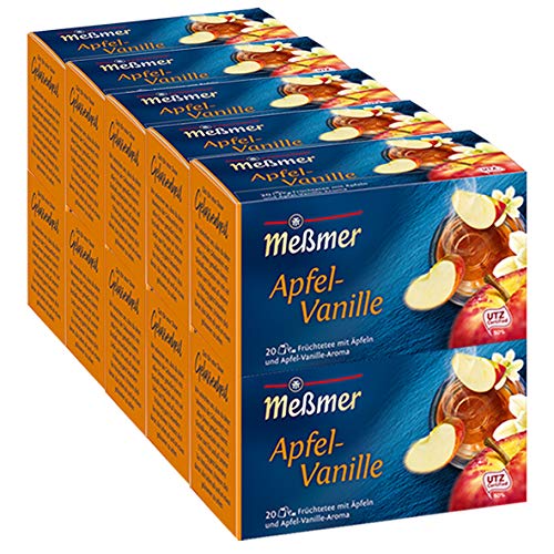 Meßmer Apfel-Vanille 20 Teebeutel - 10 Packungen von Meßmer