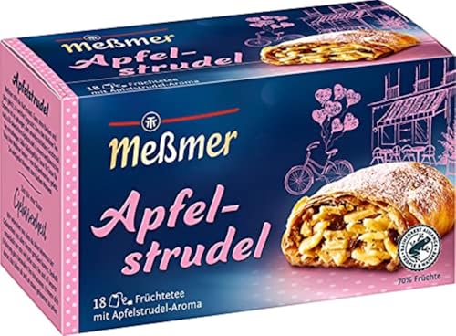 Meßmer Apfelstrudel | 18 Teebeutel | Vegan | Glutenfrei | Laktosefrei von Meßmer