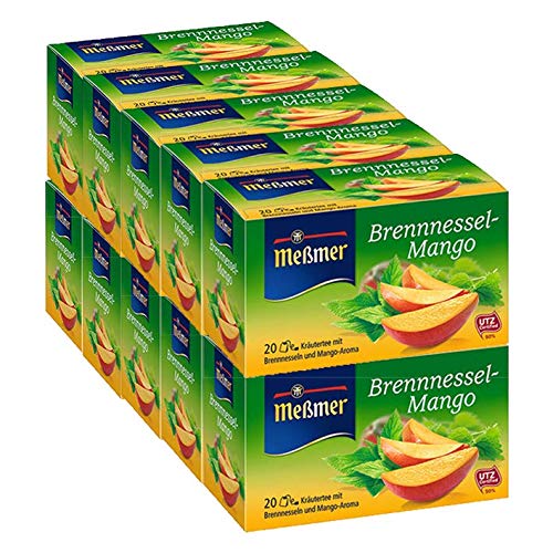 Meßmer Brennnessel-Mango 20 x 1.75 g, 10er Pack (10 x 35 g) von Meßmer