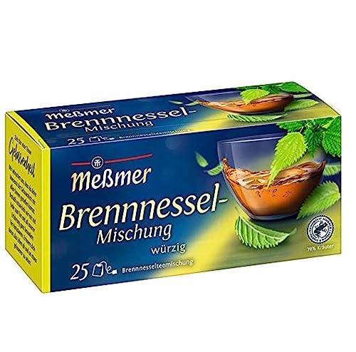 Meßmer Brennnessel-Mischung | 25 | Teebeutel | Vegan | Glutenfrei | Laktosefrei von Meßmer