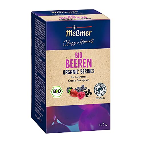 Meßmer Classic Moments Bio Beeren | 100 % Bio | Früchtetee | 18 Teebeutel von Meßmer