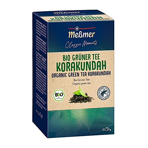 Meßmer Classic Moments Bio Grüntee Korakundah | 100 % Bio | Grüner Tee | 18 Teebeutel von Meßmer