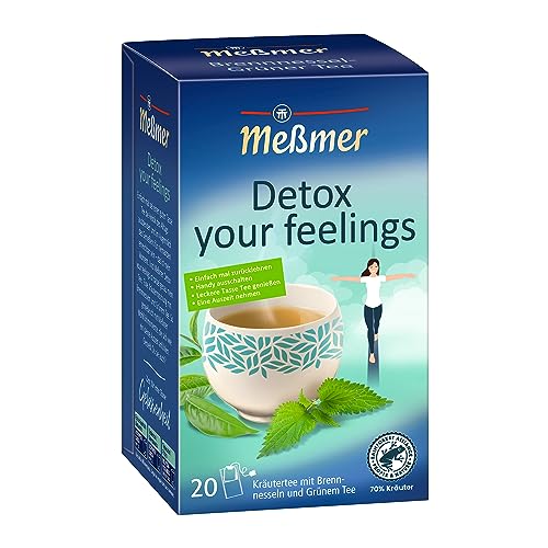Meßmer DETOX YOUR FEELINGS | Brennnessel - Grüner Tee | 20 Teebeutel | Vegan | Glutenfrei | Laktosefrei von Meßmer