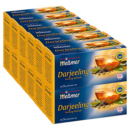 Meßmer Feinster Darjeeling, 12er Pack (12 x 25 x 1,75 g Packung) von Meßmer