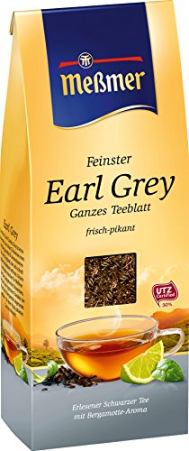 Meßmer Feinster Earl Grey mit Bergamotte-Aroma ganzes Teeblatt, 150g, 1er Pack von Meßmer