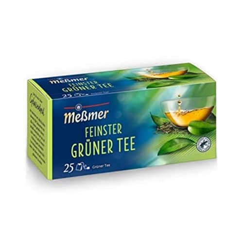 Meßmer Feinster Grüner Tee | herb-frisch | 25 Teebeutel | Vegan | Glutenfrei | Laktosefrei Meßmer Feinster Grüner Tee | herb-frisch | 25 Teebeutel | Vegan | Glutenfrei | Laktosefrei von Meßmer