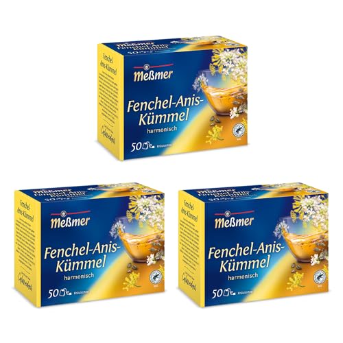 Meßmer Fenchel-Anis-Kümmel | 3x Fenchel-Anis-Kümmel Vorteilspaket | 150 Teebeutel | Fenchel-Anis-Kümmel | Glutenfrei | Laktosefrei | Vegan Meßmer Fenchel-Anis-Kümmel | 3x Fenchel-Anis-Kümmel Vorteilspaket | 150 Teebeutel | Fenchel-Anis-Kümmel | Glutenfrei | Laktosefrei | Vegan von Meßmer